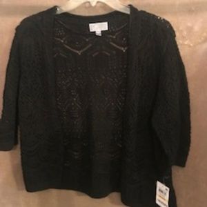 Black knitted sweater
